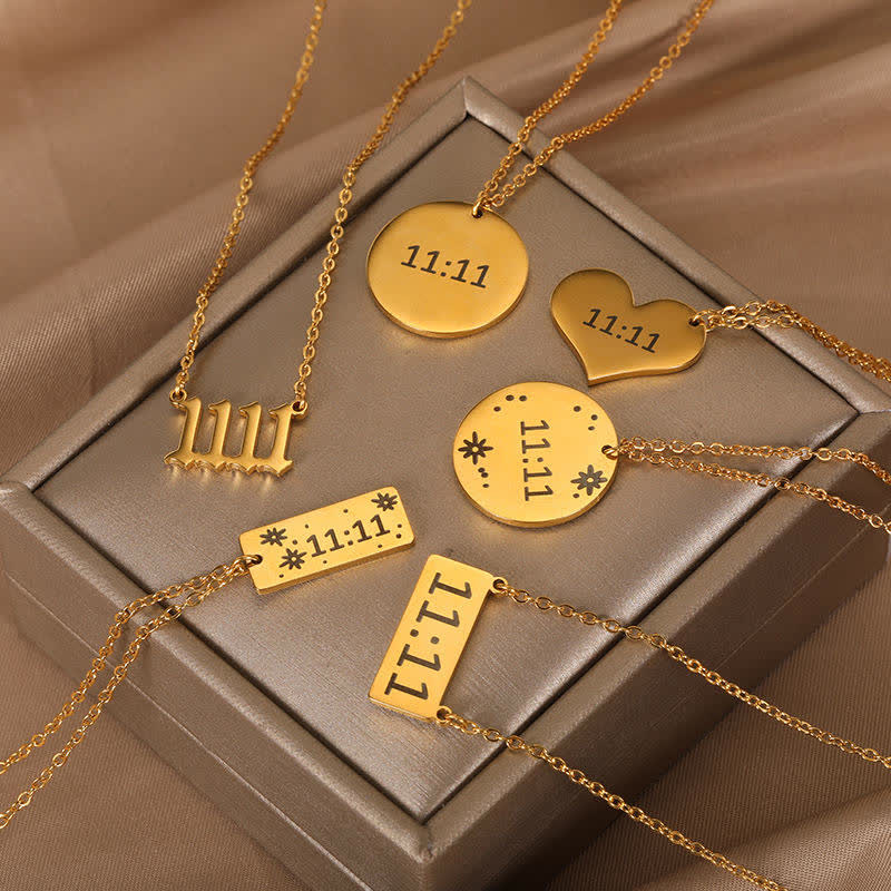 Olivenorma 11:11 Angel Number Lucky Necklace - image 0