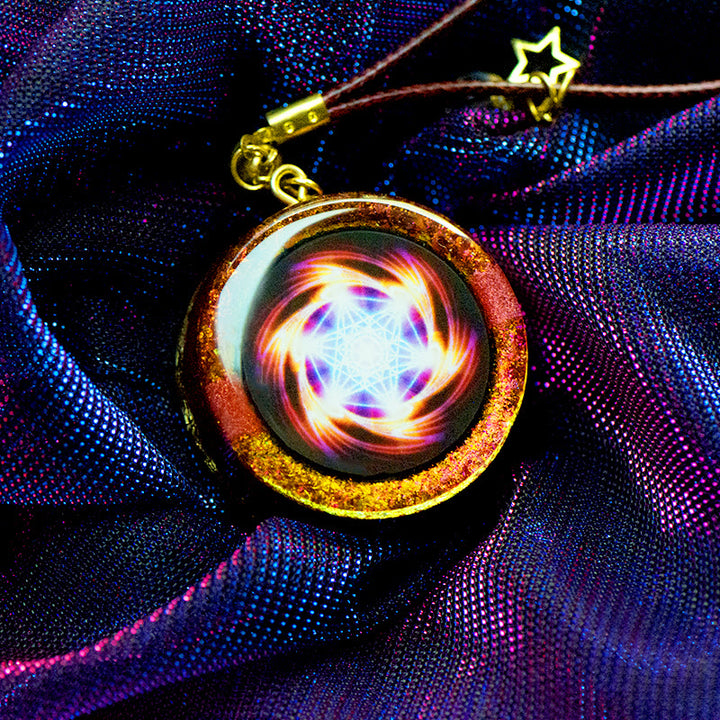 Olivenorma Maelstrom of Metatronic Fire Pendant Orgone Necklace - Orgone Necklace - image 0