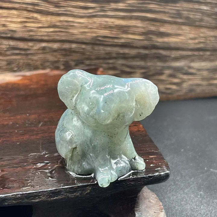 Olivenorma 1.2 Inches Carved Cute Koala Figurine Gemstone Decoration - Labradorite - image 29