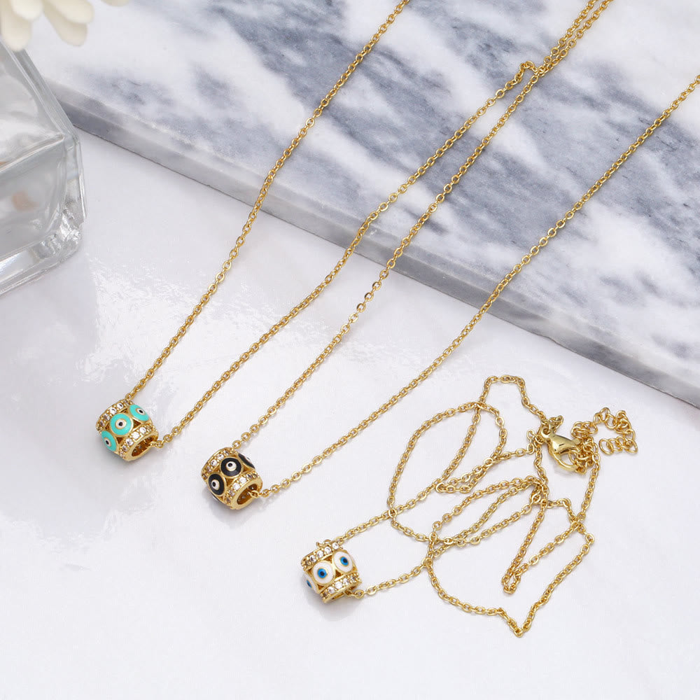 Olivenorma Turkish Evil Eye Hip Hop Pendant Necklace - image 0