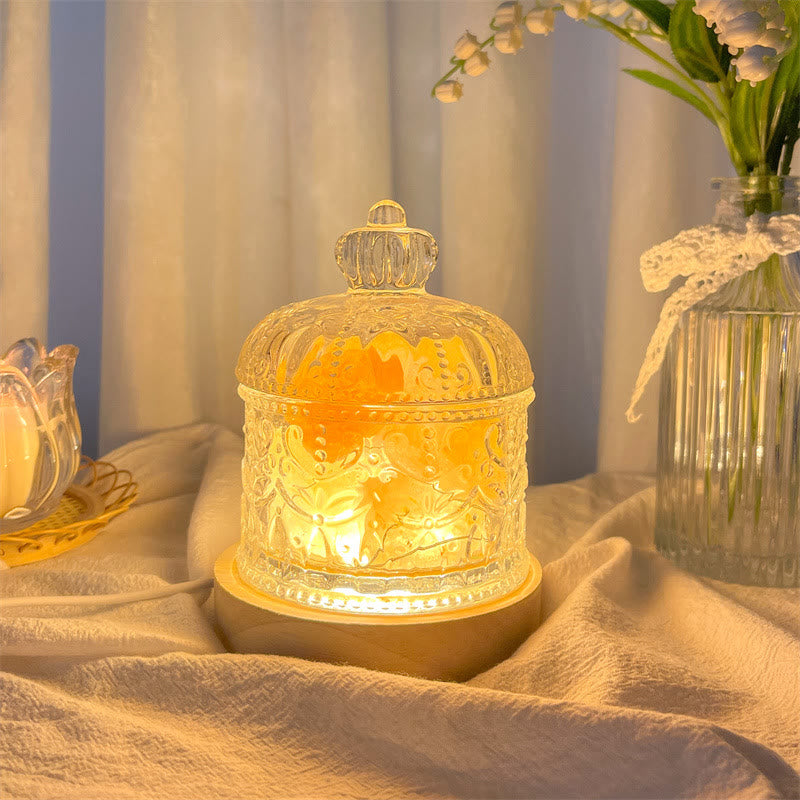 Olivenorma Diffuser Stone Carved Glass Cup Crystal Aromatherapy Lamp - image 14
