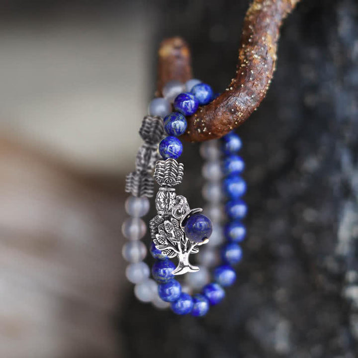 Natural Crystal Tree Of Life Bracelet - image 0