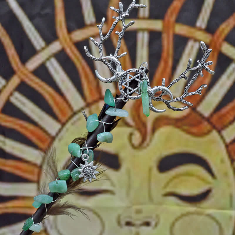 Olivenorma Natural Fairy Moon With Feather Crystal Wands - image 10