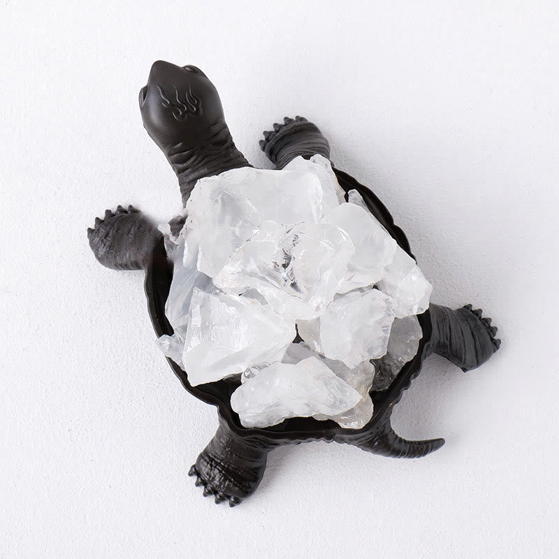 Olivenorma Natural Crystal Cluster Turtle Ornament Lamp Gemstone Decoration - Clear Crystal Without Lamp - image 1