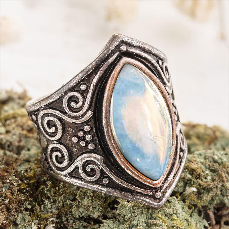 Olivenorma Moonstone Healing Protection Ring - image 11