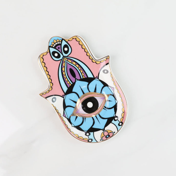 Olivenorma Hamsa Evil Eye Dish Coaster - Hamsa Evil Eye&Pink - image 5