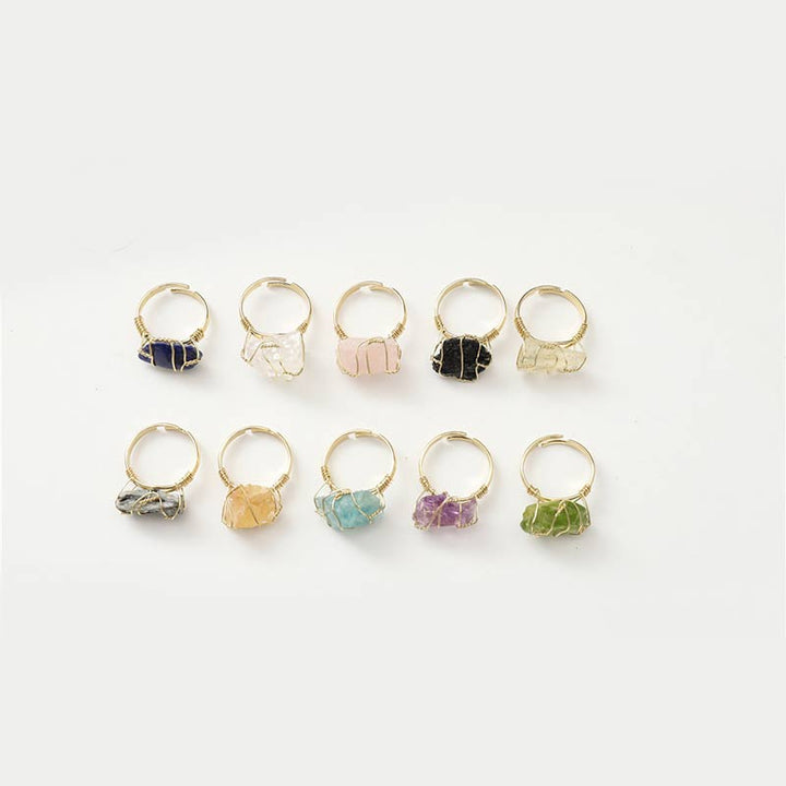 Natural Crystal Irregular Ring - image 8