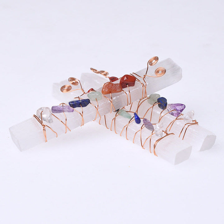 Olivenorma Chakra Moroccan Plaster Crystal Wands - image 2