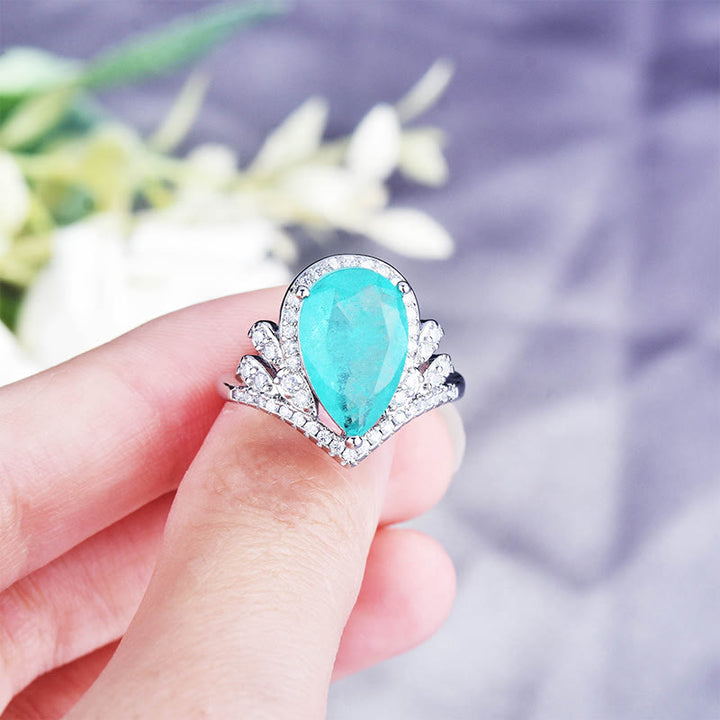 Olivenorma "Pure Love" - Paraiba Tourmaline Elegant Ring - image 2