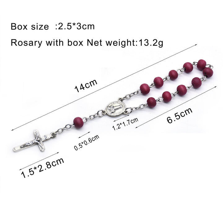 Olivenorma Incense Beads Rosary Prayer Beads Cross Bracelet - image 5