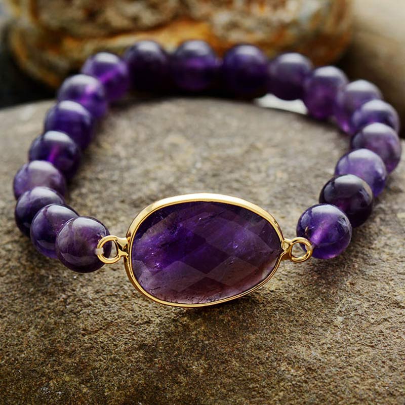 Olivenorma Relieves stress Amethyst Bracelet - image 2
