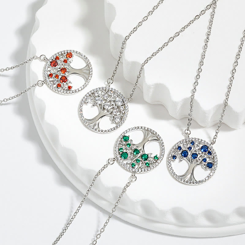 Olivenorma "Endless Growth" - Tree of Life Zircon Necklace - image 6