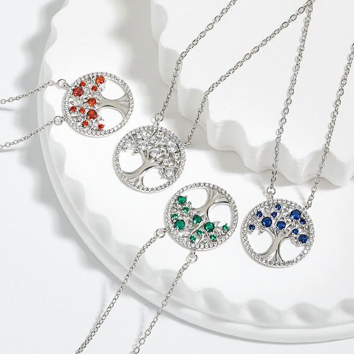 Olivenorma "Endless Growth" - Tree of Life Zircon Necklace - image 6