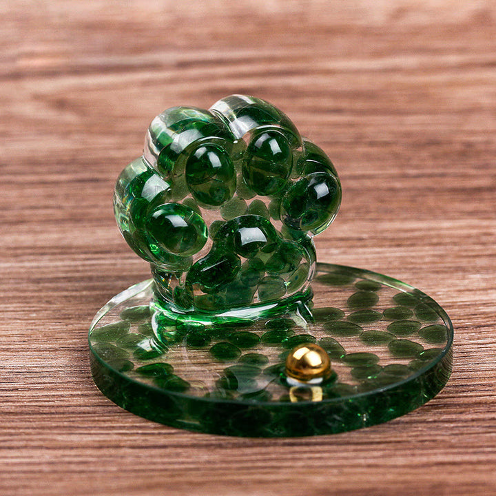 Olivenorma Natural Stone Epoxy Cat Claw Mobile Phone Holder - Green Meteorites - image 19