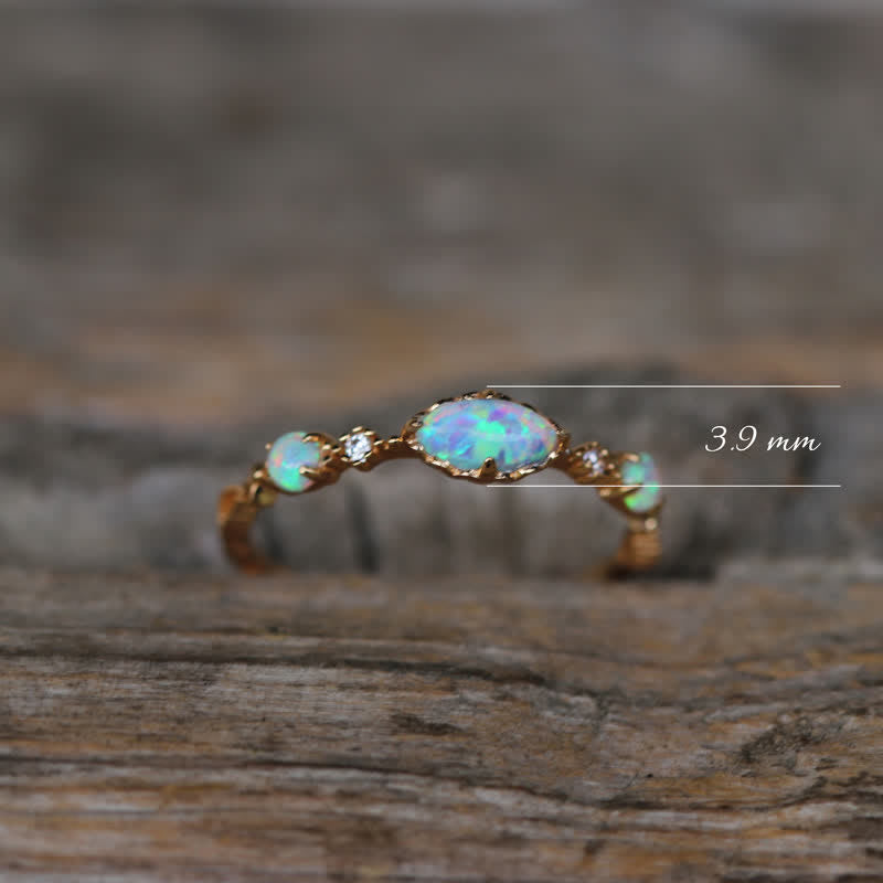 Olivenorma ”Love and Sincerity" - Opal Reki Vintage Ring - image 8