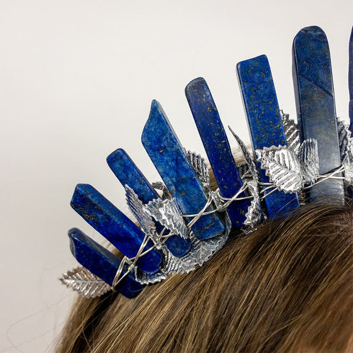 Olivenorma Lapis Lazuli Moon Witch Crystal Crown - image 9
