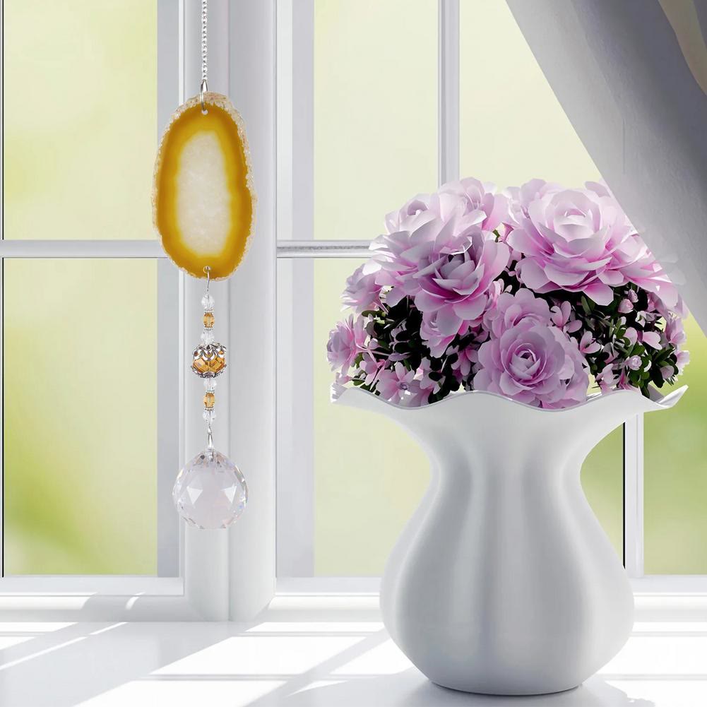 Olivenorma Handmade Hanging Pendant Sun Crystal Wind Chime - image 12