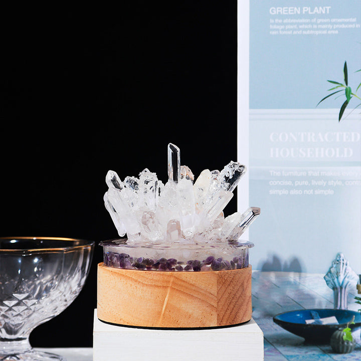  Olivenorma Natural Clear Crystal Lamp - image 4