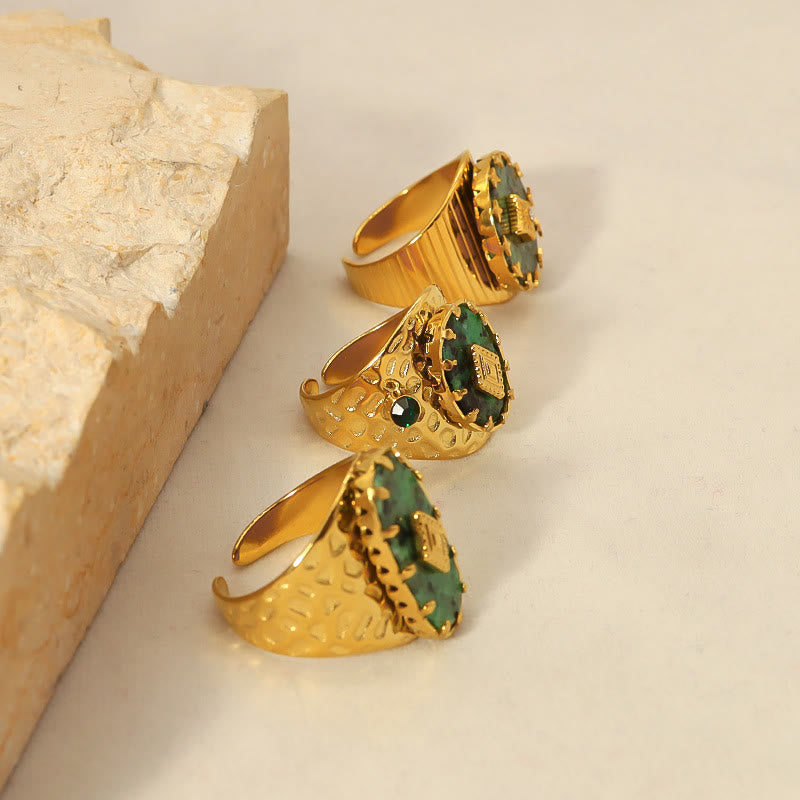 Olivenorma African Turquoise Adjustable Ring - image 7