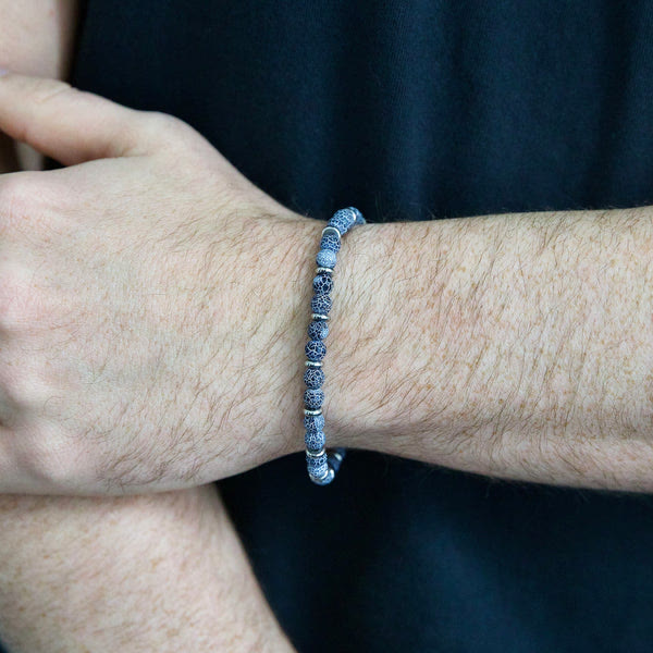 Olivenorma Weathered Agate Bead Bracelet - image 1