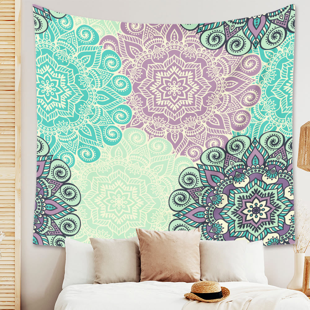 Olivenorma Mandala Flower Wall Hanging Tapestry - Polyester - Mandala Flower#9 - 90.55"*70.86"(230*180cm) - image 8