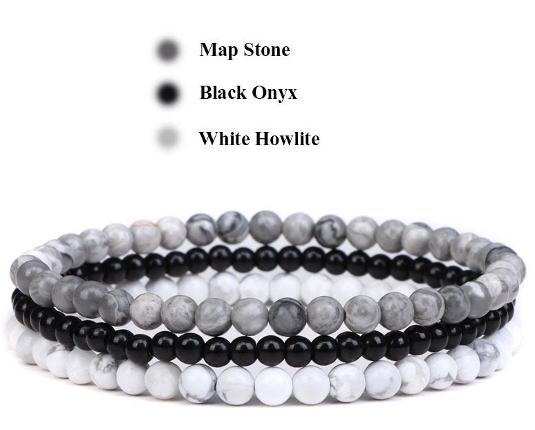 Olivenorma Protection From Negative Energies Map Stone Bracelet - image 1
