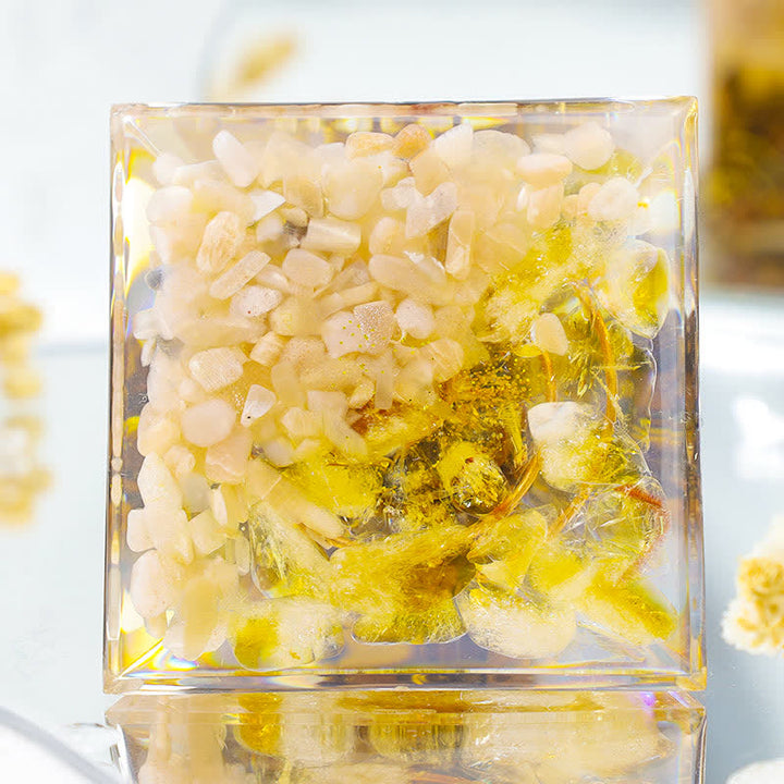 Olivenorma Tiger Eye Sunstone Tree Of Life Prosperity Orgone Pyramid - image 2