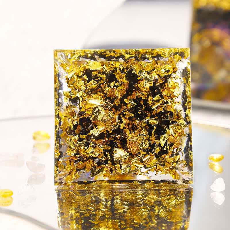 Olivenorma Tiger Eye Sphere Metatron's Cube Orgone Pyramid - image 2