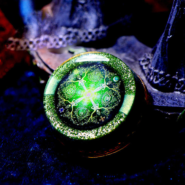 Olivenorma Star Moon Sun Four Elements Reiki Pendant Orgone Necklace - Orgone Necklace - image 0