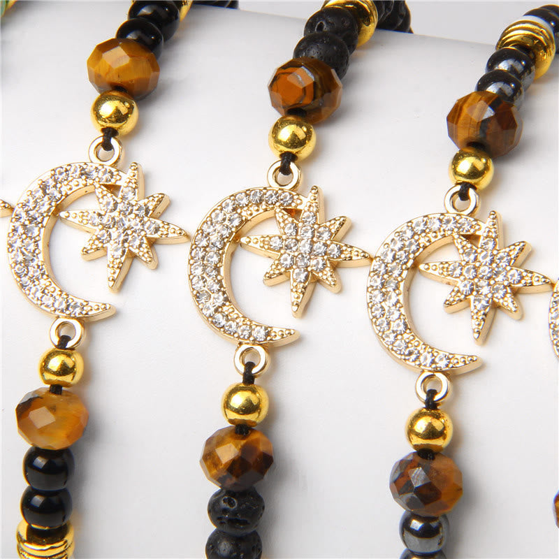 Olivenorma "Moon And Starlight" Gemstone Moon & Star Bracelet - image 14