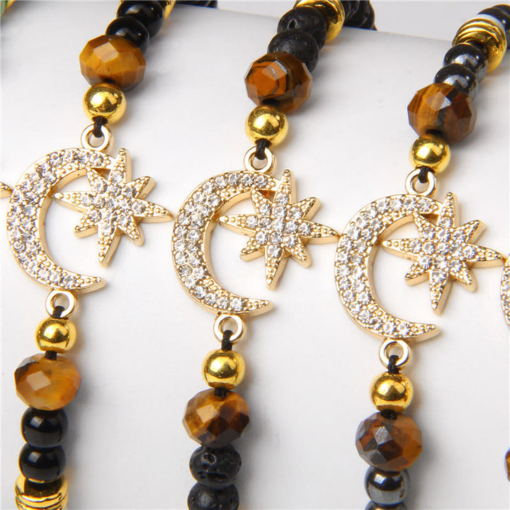 Olivenorma "Moon And Starlight" Gemstone Moon & Star Bracelet - image 14