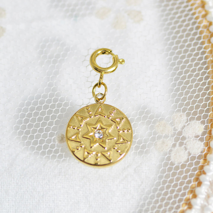 Olivenorma Geometric Round Or Water Drop Crystal Gold Pendant Necklace - Round & White Zircon #3 - Necklace #5 - image 28