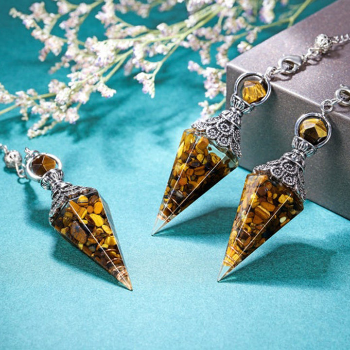 Tiger Eye Protection And Power Pendulum - Silver - image 0