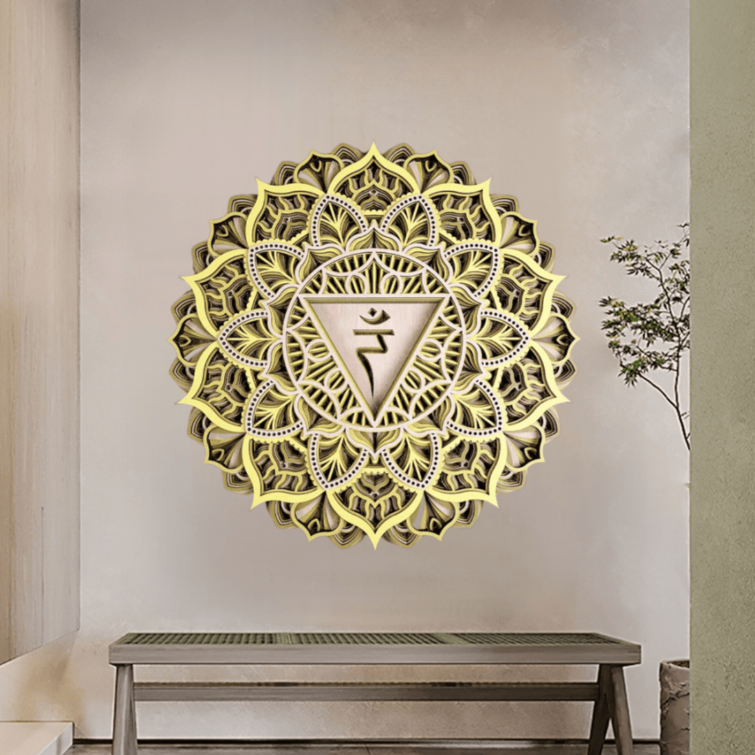 Olivenorma Green Lotus Yoga Meditation 3D Wall Decor - image 5
