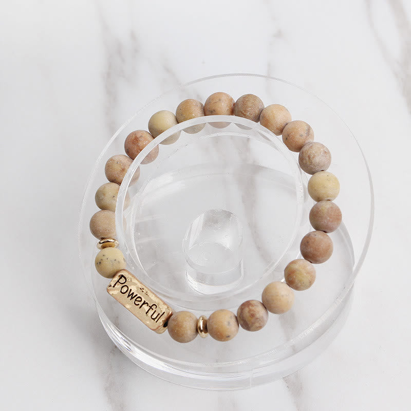 Olivenorma Natural Gemstone Love Powerful Engraving Bracelet - image 18