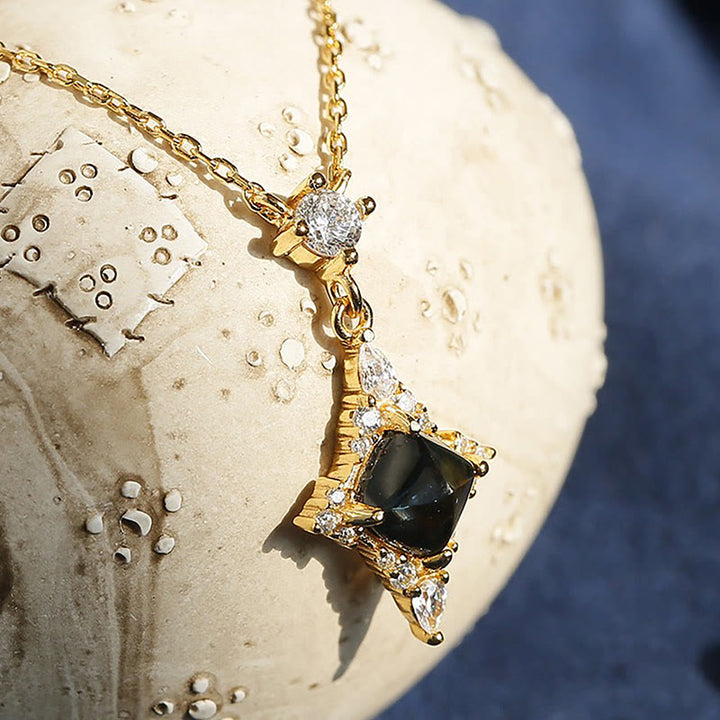 Olivenorma“Eternal Bliss” - Natural London Blue Topaz Necklace - image 6