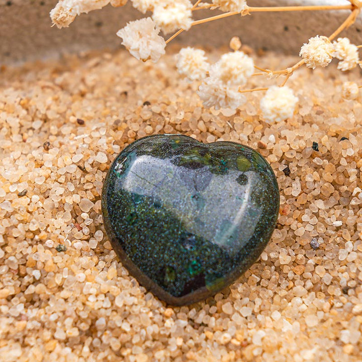 Olivenorma Unakite Spiritual Growth Crystal Heart - image 2
