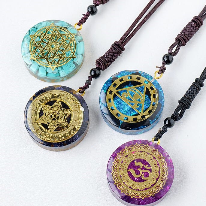 Olivenorma Natural Crystal Orgone Necklace - image 19