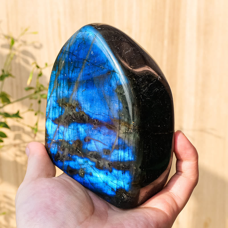 Olivenorma Natural Labradorite Rough Stone Gemstone Decoration - 750-800g - image 14
