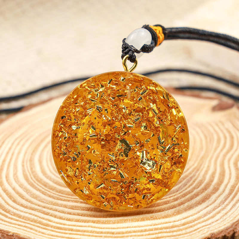 Olivenorma Natural Citrine Healing Hamsa Necklace - image 3