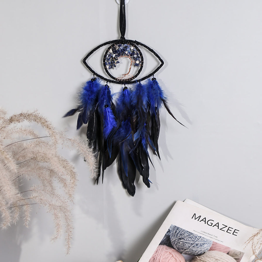 Olivenorma Sodalite Tree of Life Feather Dream Catcher - image 2
