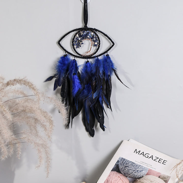 Olivenorma Sodalite Tree of Life Feather Dream Catcher - image 2