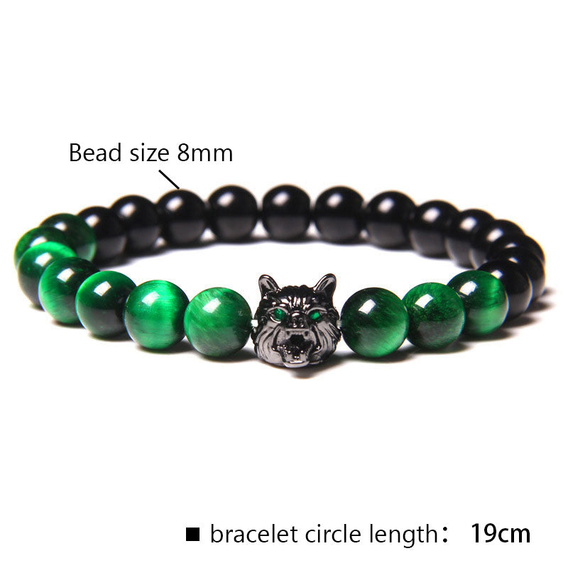 Olivenorma Green Tiger Eye Wolf Bracelet - image 1