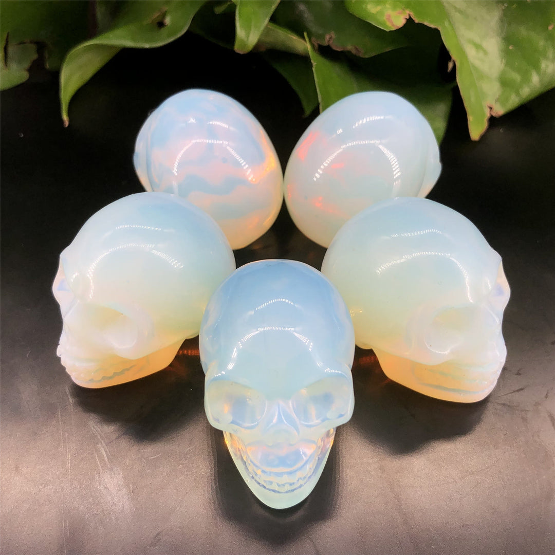 Olivenorma Opalite Crystal Skull Decoration - image 4