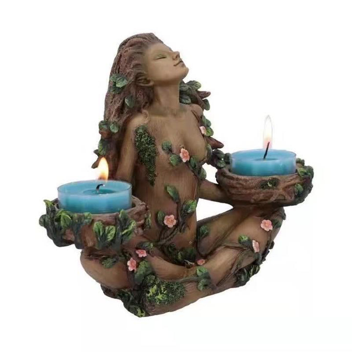 Olivenorma Balance of Nature Female Tree Spirit Tealight Decoration - image 5