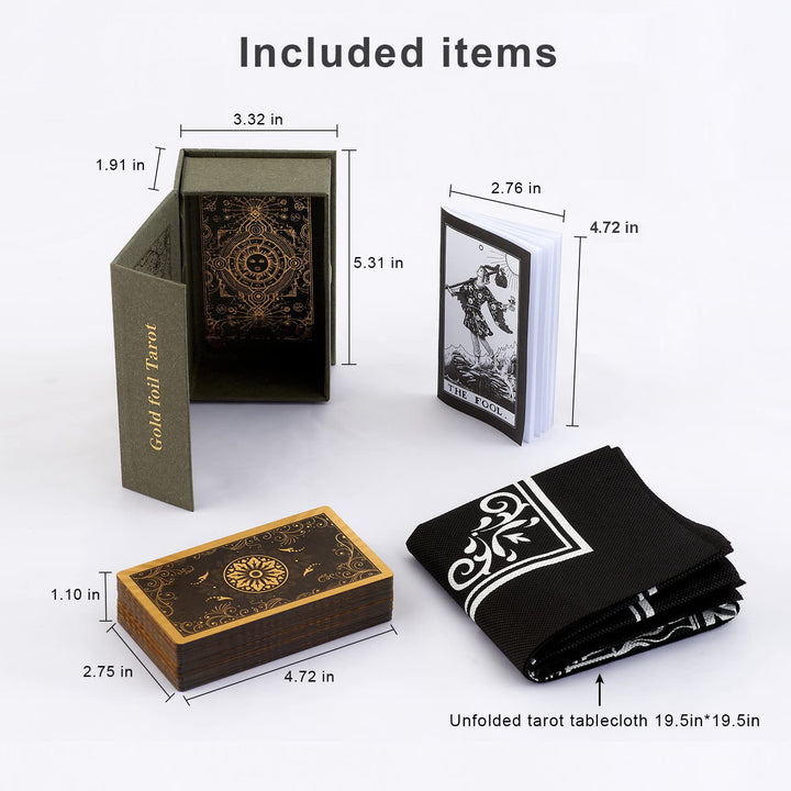 Olivenorma Bronzing Back Pattern Tarot Deck Cards Set - image 4
