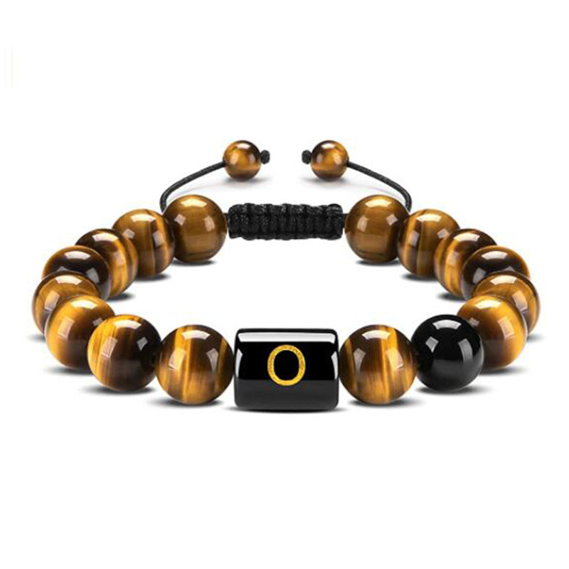 Tiger Eye Letter Protection Bracelet - Tiger Eye - O - image 18