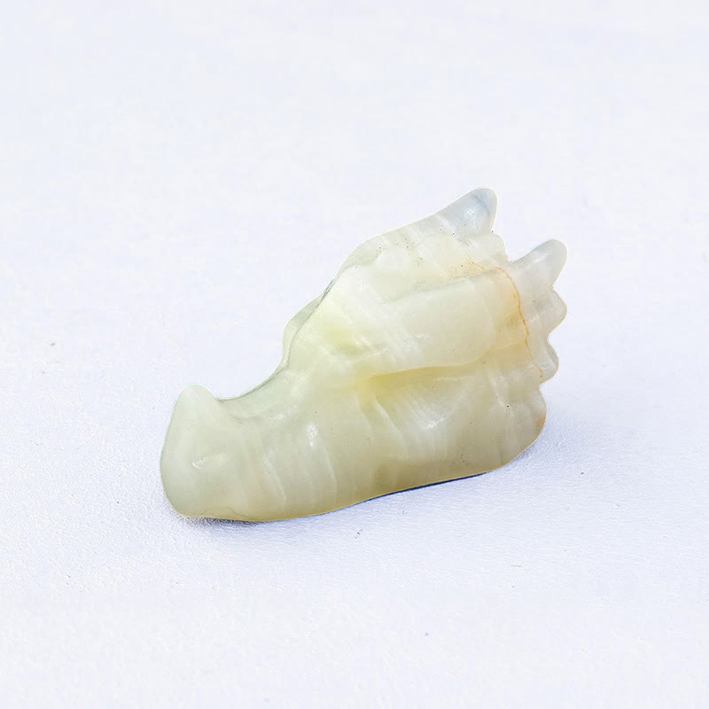 Olivenorma 5.5cm Natural Crystal Faucet Carved Gemstone Decoration - Afghanistan jade - image 5