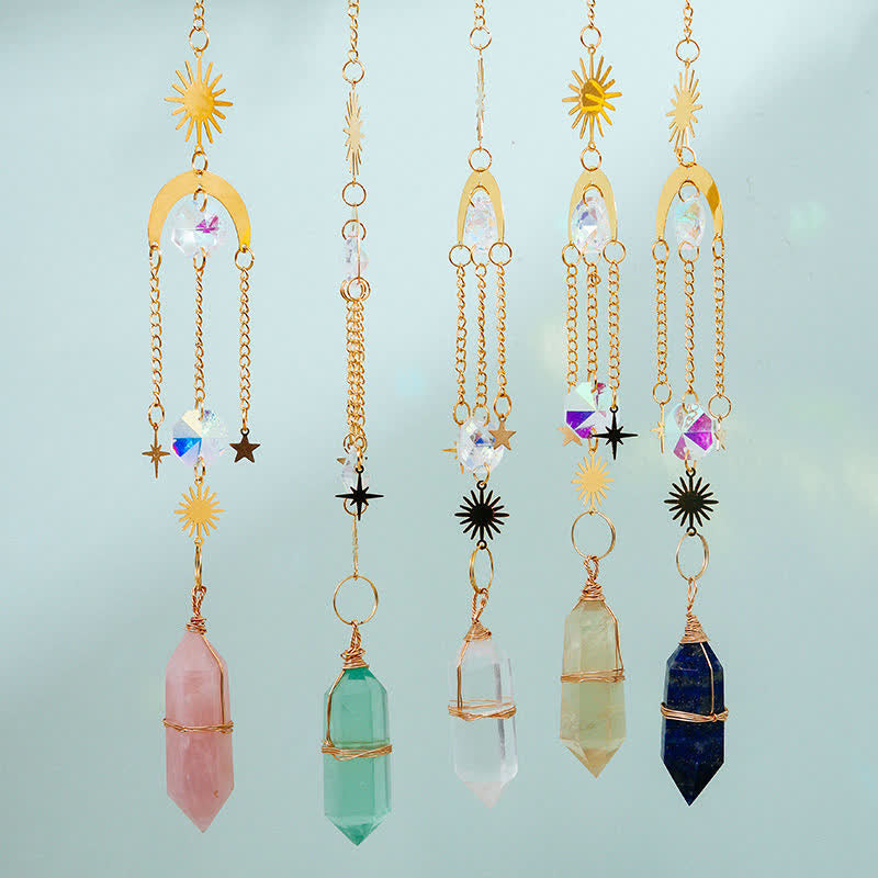 Crystal Pillar Colors Gemstone Ornament - image 14
