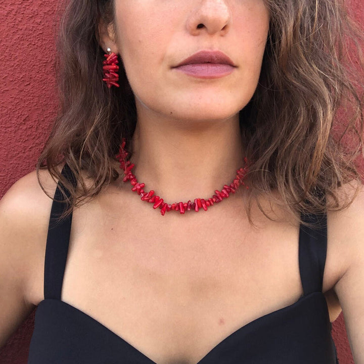 Olivenorma Irregular Shaped Polished Crystal Stone Necklace - image 15